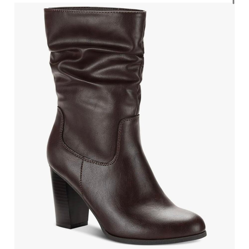 Style & Co. Women's Saraap Slouch Brown Mid-Calf Boots 11 Medium